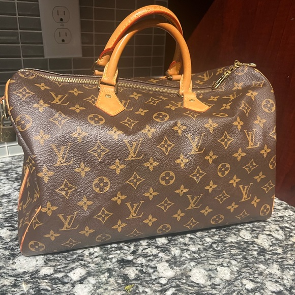 Louis Vuitton Monogram speedy bandoulier 35 full inclusion - Picture 3 of 16